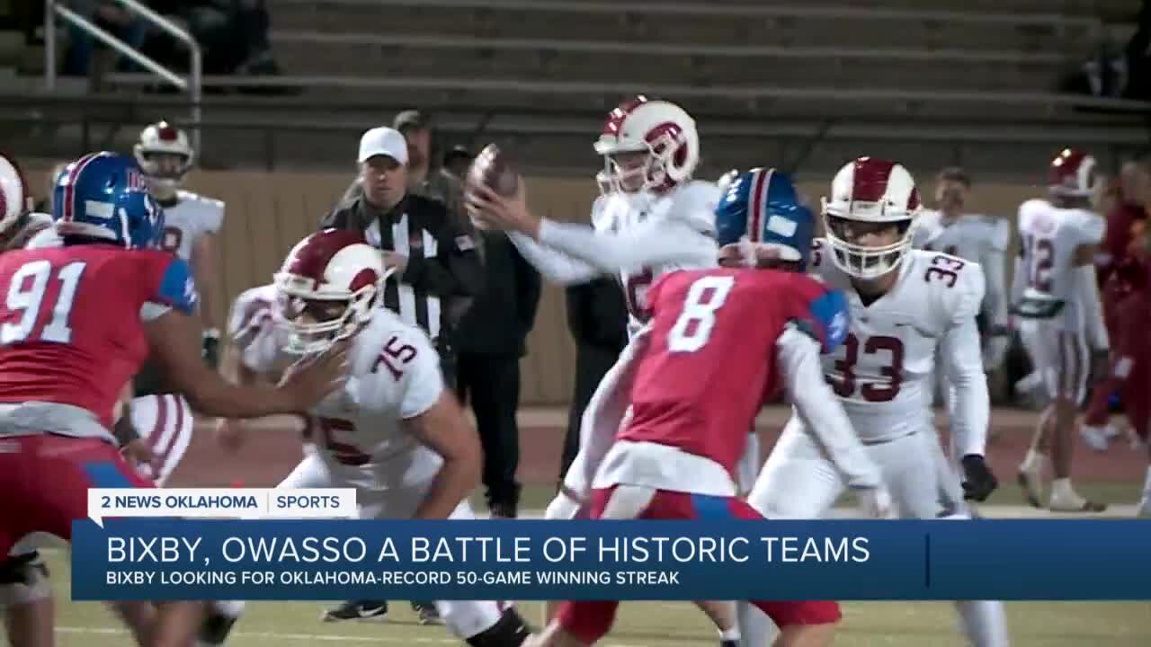 LIVE: Bixby looks for 50th-straight win in battle with Owasso