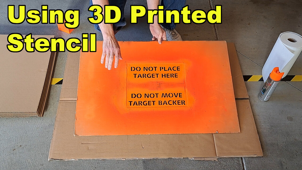 Range Target Frame Stencil Painting