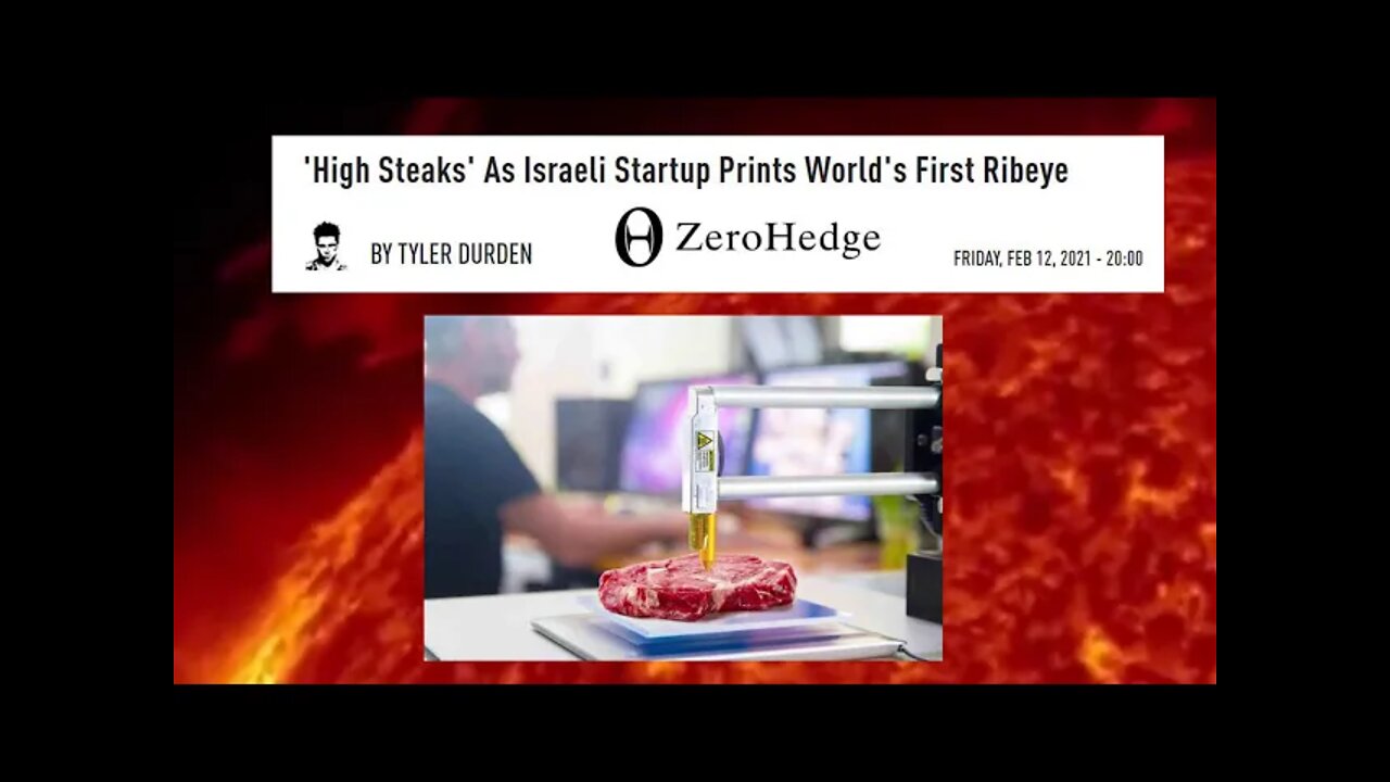 3D Printed Steaks..... Mmmmm Hold Me Back!!!!!