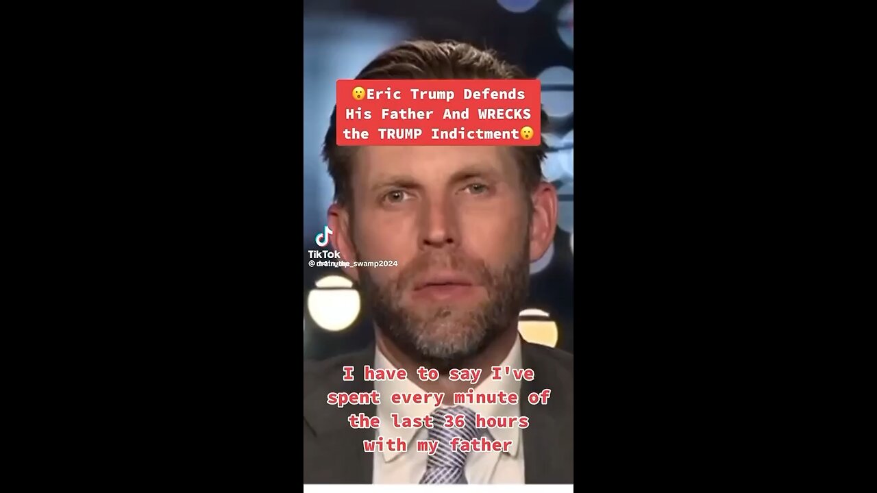 Eric Trump spilling the beans.