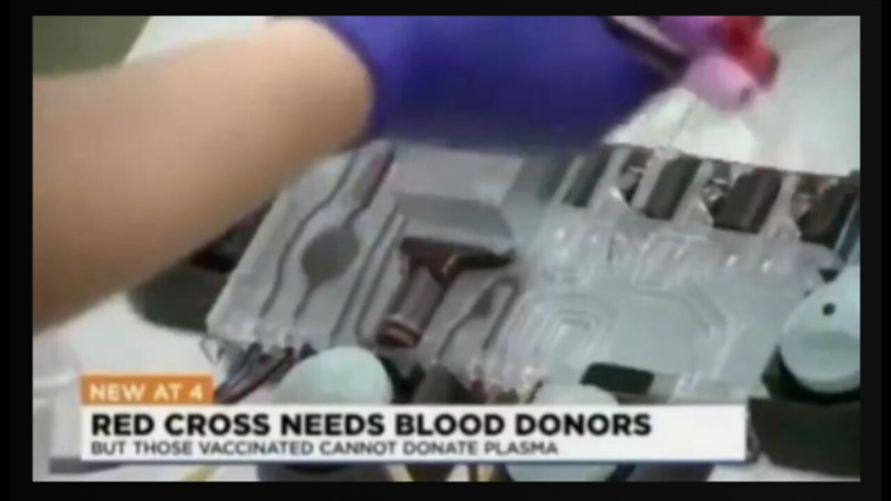 RED CROSS NEEDS BLOOD DONORS - JUST NOT IF YOURE VAXXED!!