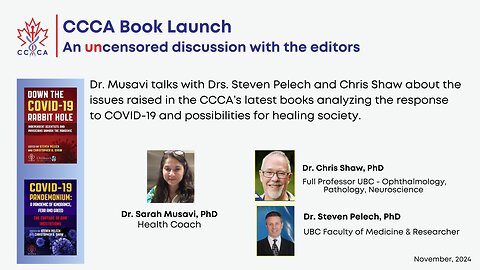 CCCA Book Launch: An Uncensored Discussion with the Editors (with Dr. Sarah Musavi)