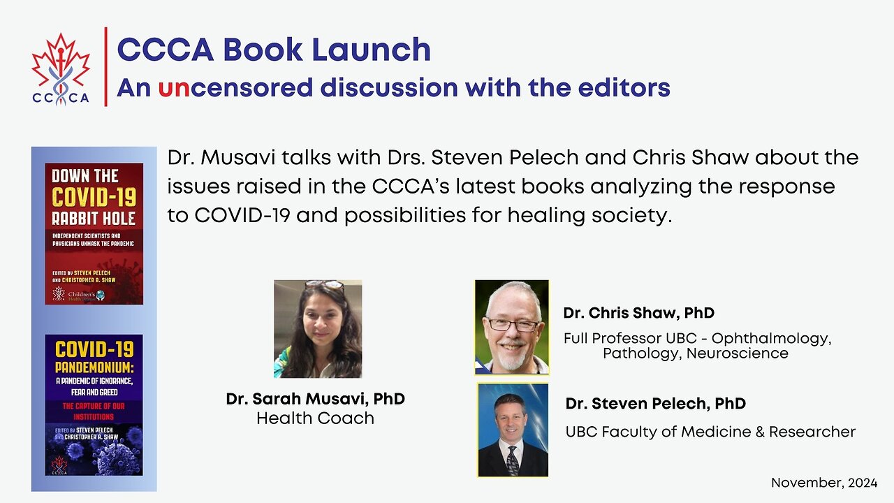 CCCA Book Launch: An Uncensored Discussion with the Editors (with Dr. Sarah Musavi)