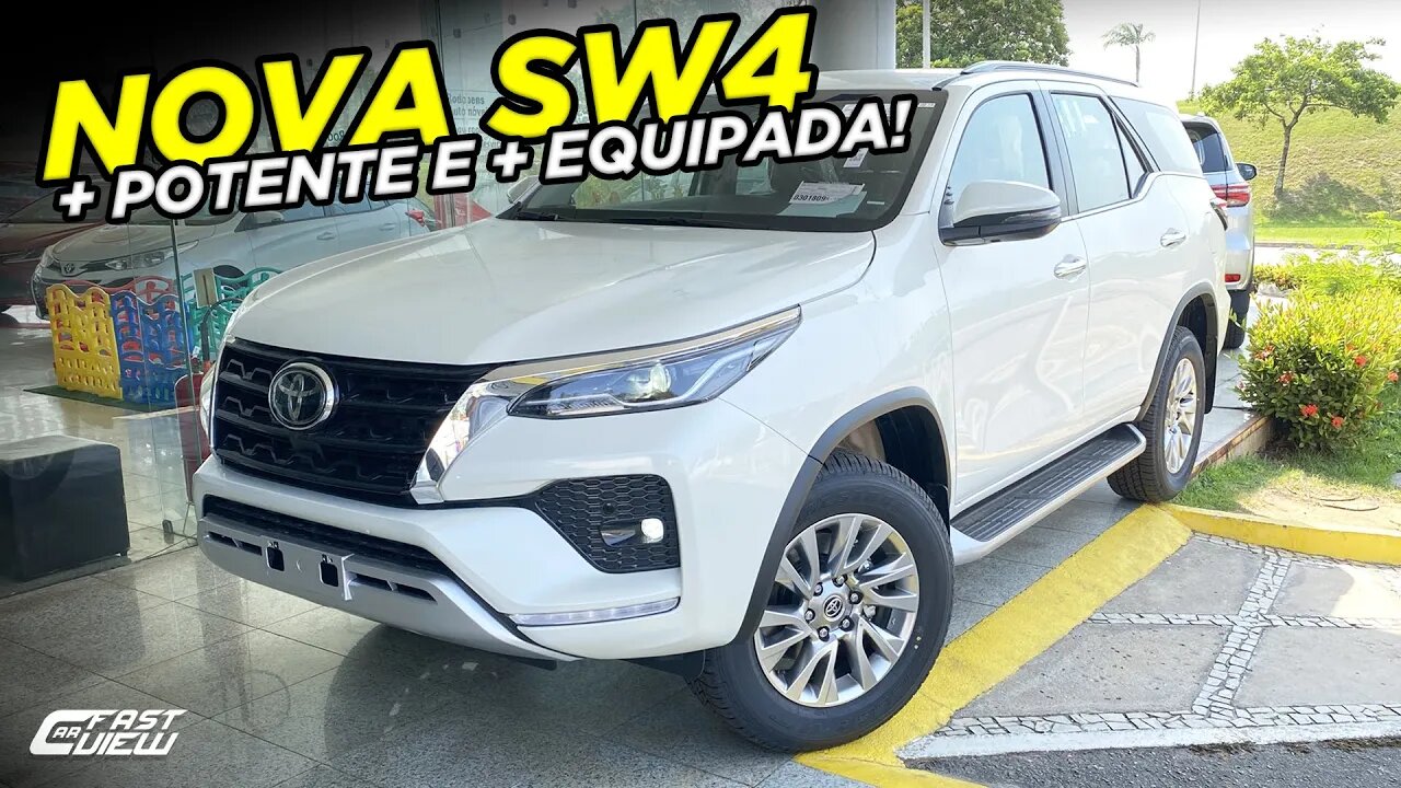 NOVA TOYOTA SW4 SRX 2.8 4X4 TURBO DIESEL 2021! DETALHES DO SUV DA HILUX COM 7 LUGARES! Fastcarview