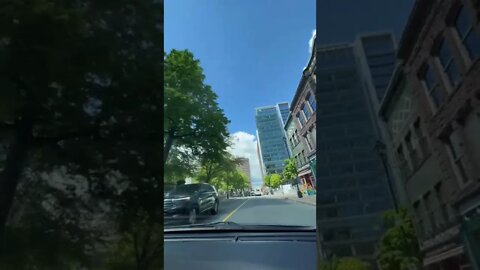 Driving through Downtown Halifax