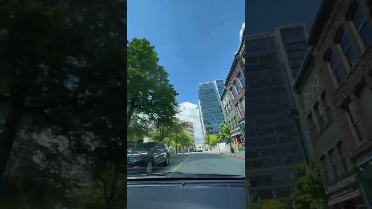 Driving through Downtown Halifax