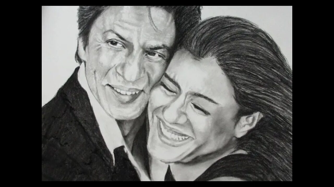 Shah Rukh Khan and Kajol Speed Drawing