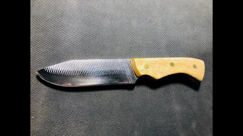 Making a knife from an old farriers rasp