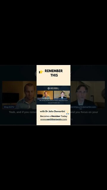 #EHTV #shorts Remember THIS