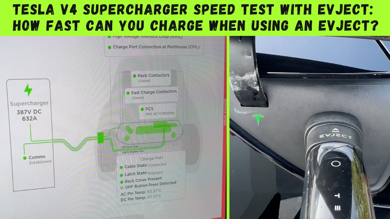 Tesla V4 Supercharger Speed Test with EVJect: How Fast Can You Charge When Using An EVJect?