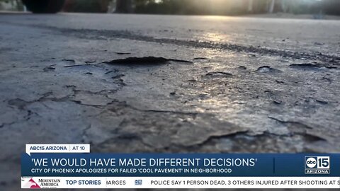 Phoenix neighborhood given options after 'cool pavement' coating mess