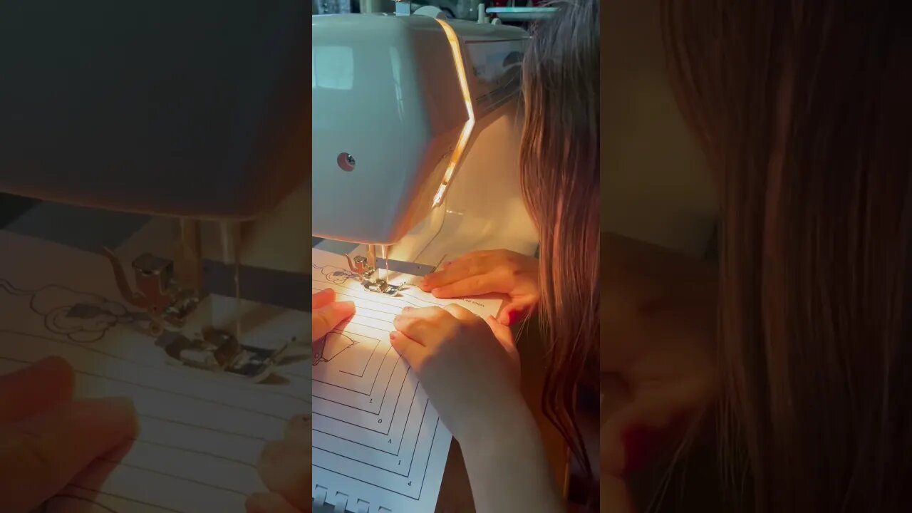 First Sewing Lesson … Learning to Drive
