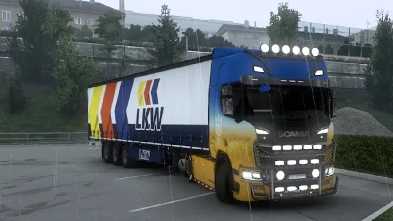 Германія. Сільські дороги. SCANIA R.