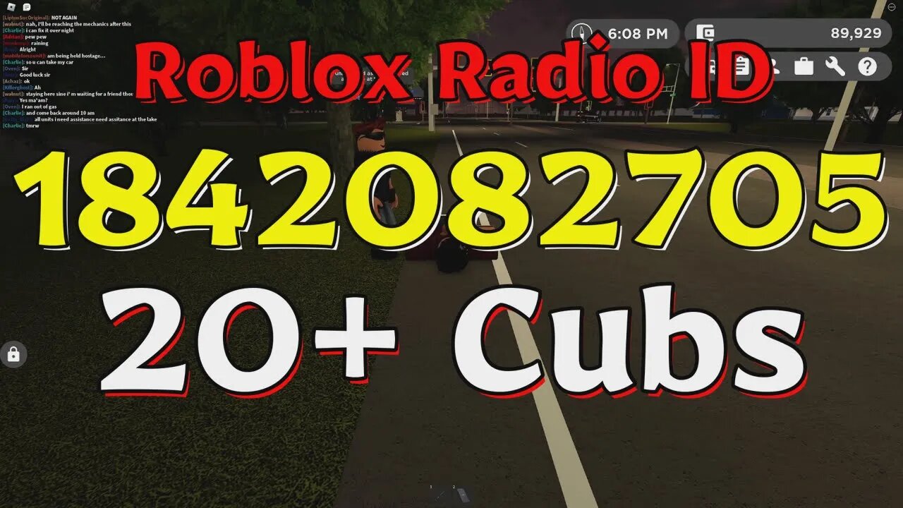 Cubs Roblox Radio Codes/IDs