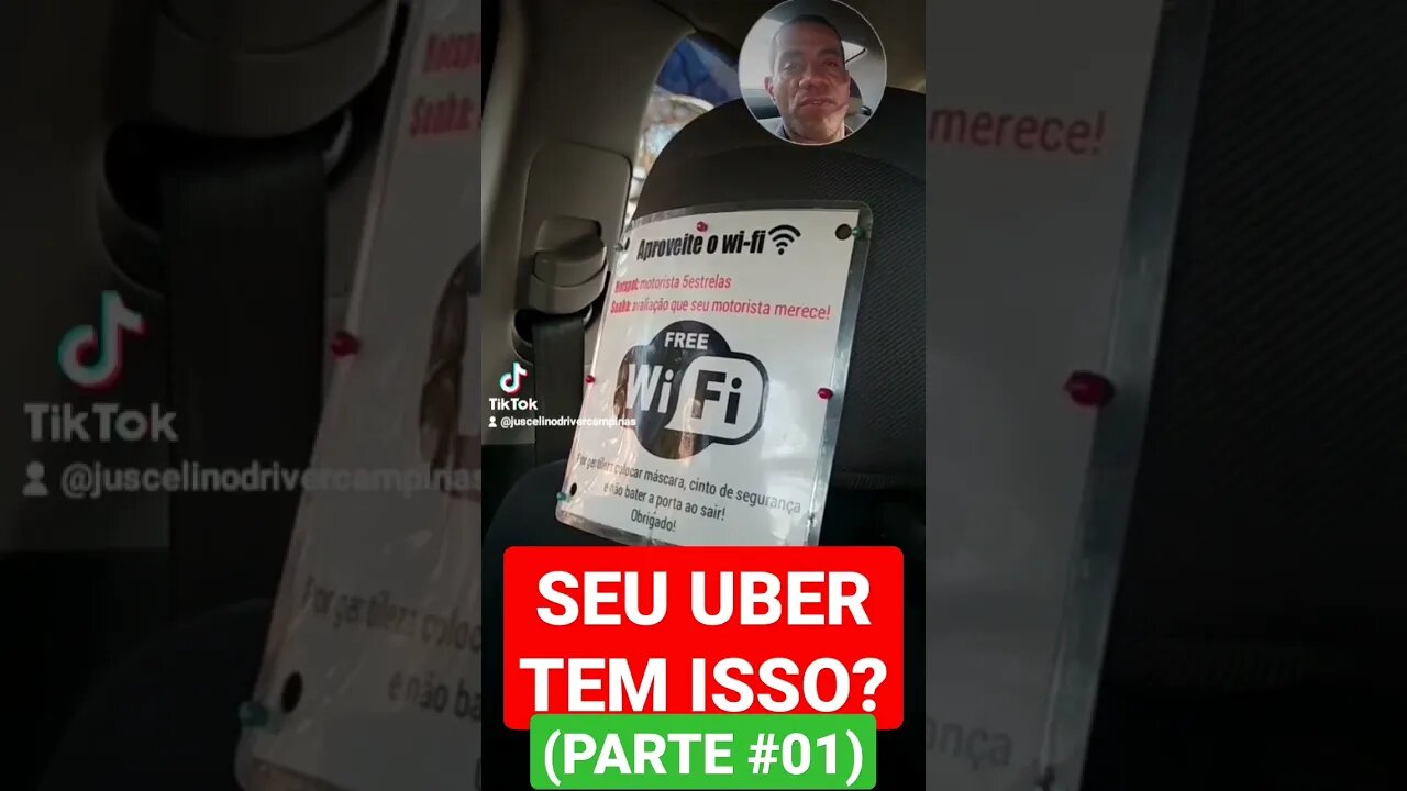 SEU UBER TEM ISSO?(PARTE #01) WI-FI A VONTADE