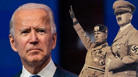 Dictator Biden calls his political opposition fascist! Just like Hitler did.