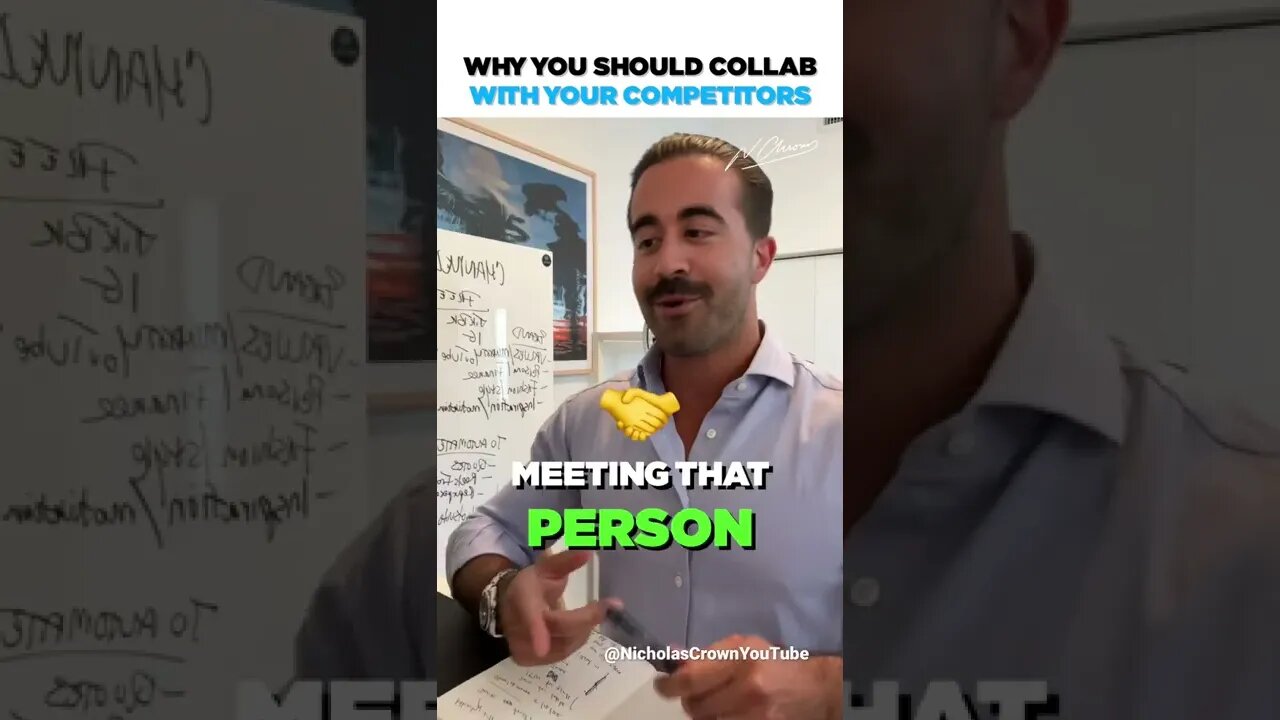 Why you should collaborate with you competitors as a content creator #shorts #contentcreator