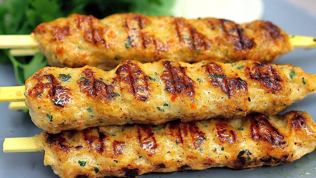 JUICY CHICKEN KEBAB RECIPE in a frying pan! *Delicious*