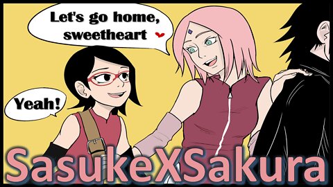 Sakura destroyed the house - Sakura and Sasuke [SasuSaku] Doujinshi [English] [HD]