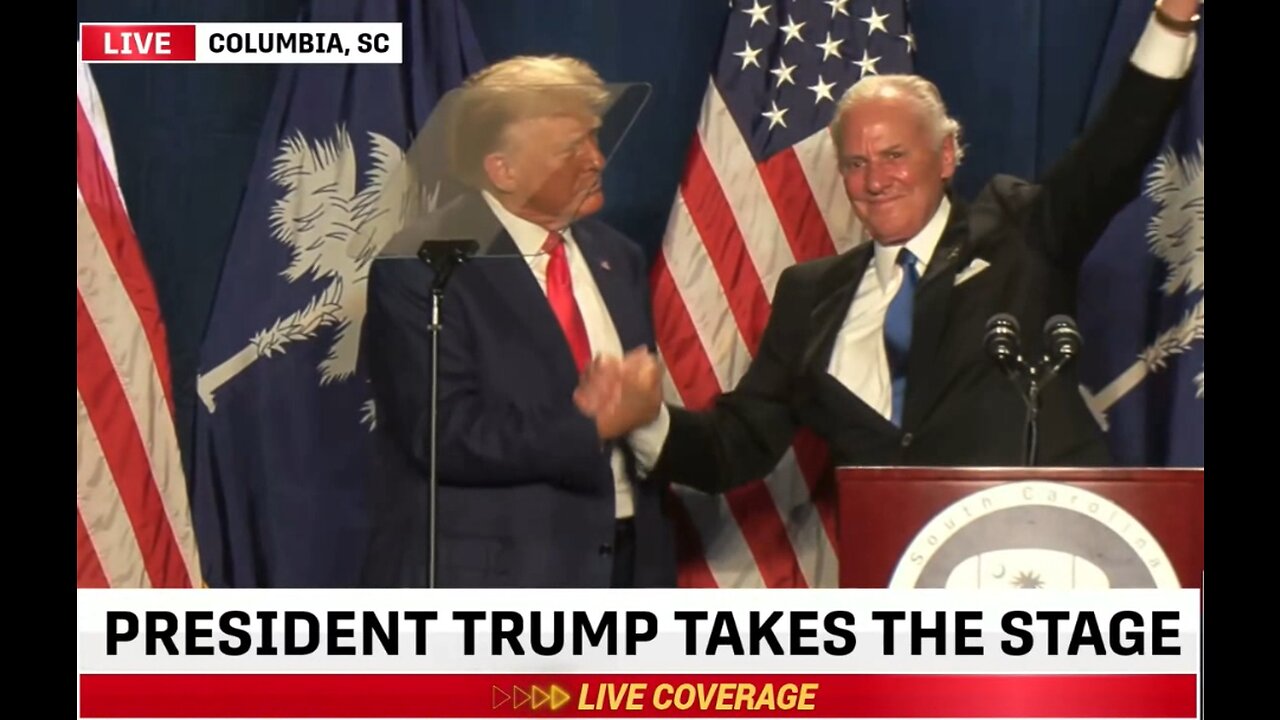 Best Speech Ever From SC Gov. McMaster While Endorsing President Trump For 2024.