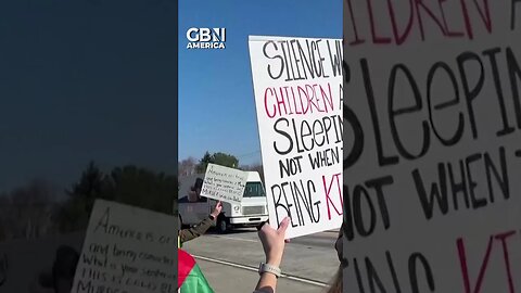 Pro-Palestine demonstrations take place near Joe Biden's Delaware home #gbnamerica