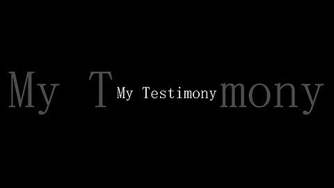 Testimony Intro (Testimony Releasing November 4th)
