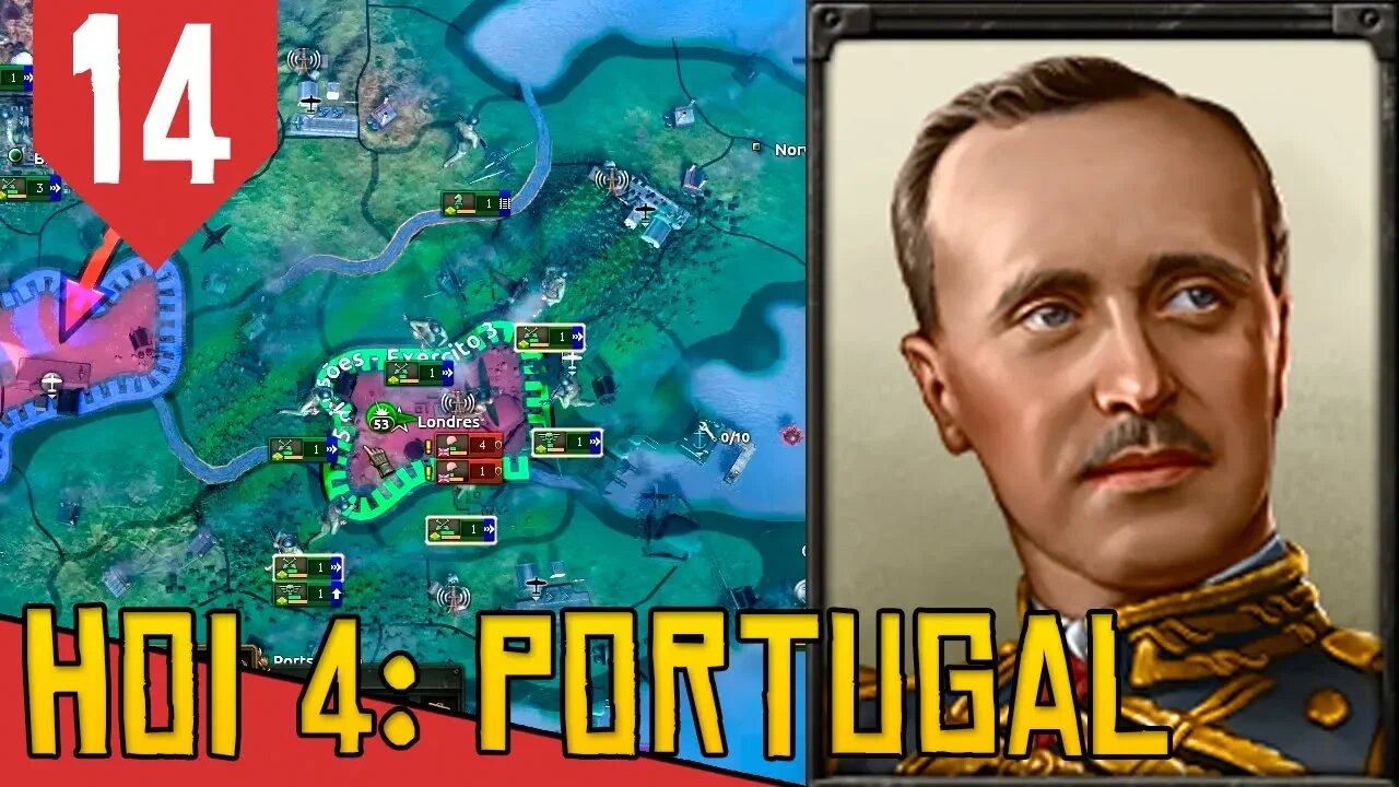 A QUEDA de LONDRES - Hearts of Iron 4 Portugal #14 [Série Gameplay Português PT-BR]