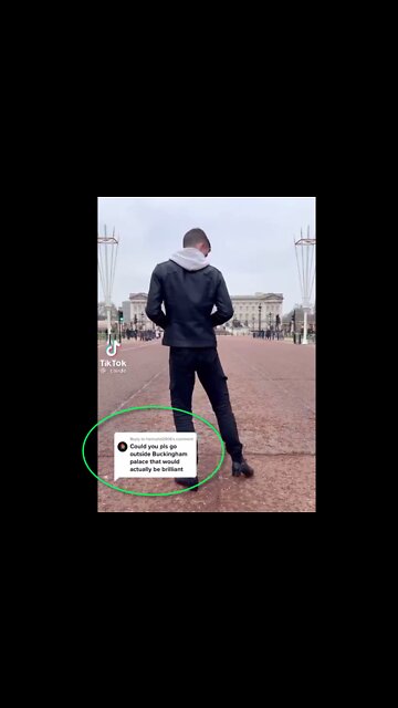 "Could you please go outside Buckingham palace..."