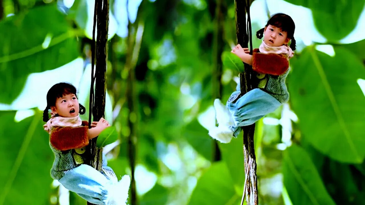 The little cutie is climbing the tree again