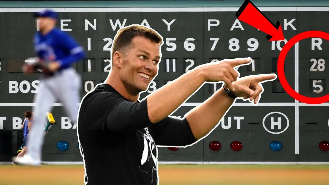 Tom Brady TROLLS the Boston Red Sox as they were getting DEMOLISHED by the Blue Jays 28-5!