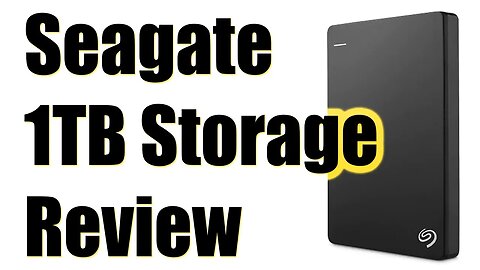 Seagate 1tb Terabyte backup plus portable SRD00F1, completely random review