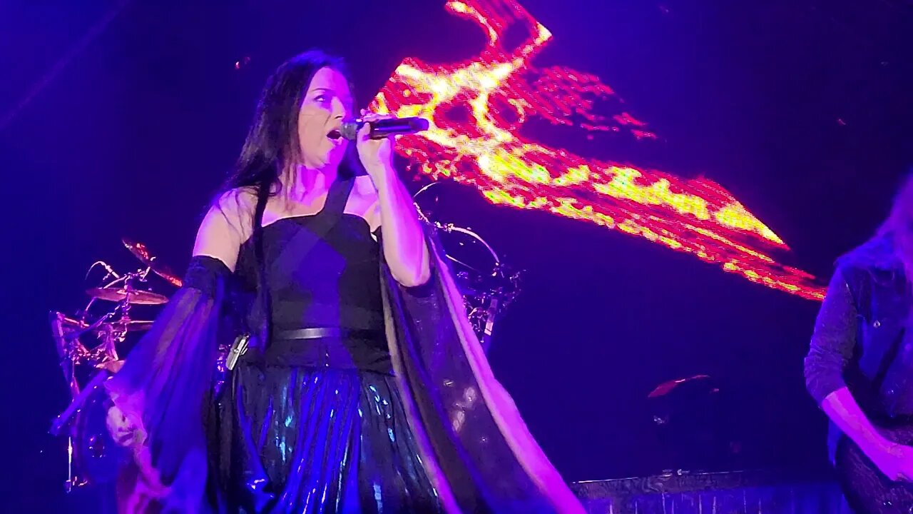 Evanescence in Houston song Broken Pieces Shine and Made of Stone