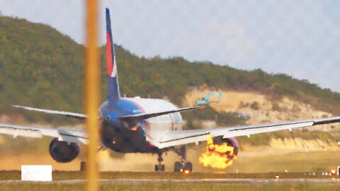 767 Azur Air Russian Engine blew up