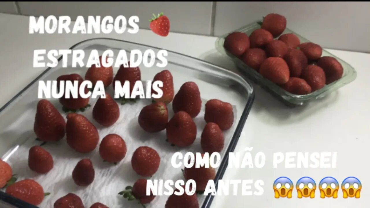 Morango Estragado Nunca mais - COMO NÃO PENSEI NISSO ANTES