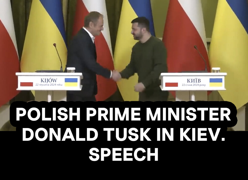 The speech of polish Prime Minister Donald Tusk in Kiev, 22.01 (eng subtitles)