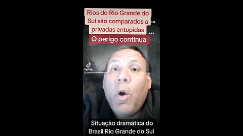 Rios do Rio Grande do Sul parecem uma privada entupida