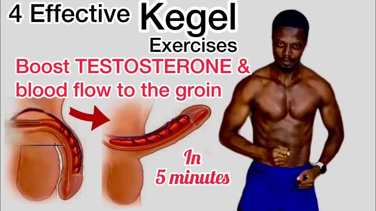 Kegel Exercises For Men: Boost Testosterone and blood flow to the groin in 5 minutes