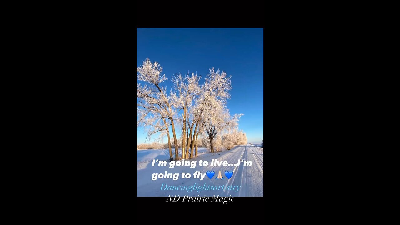 I’m going to live…I’m going to fly💙🙏🏻💙