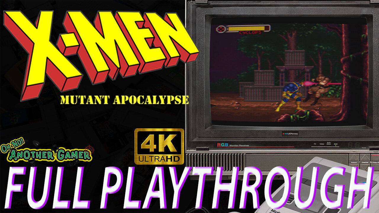 X-Men - Mutant Apocalypse (1994) [SNES] 🎮🙌 Intro + Gameplay (full playthrough)