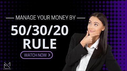 Manage your Money by 80/30/20 Rule