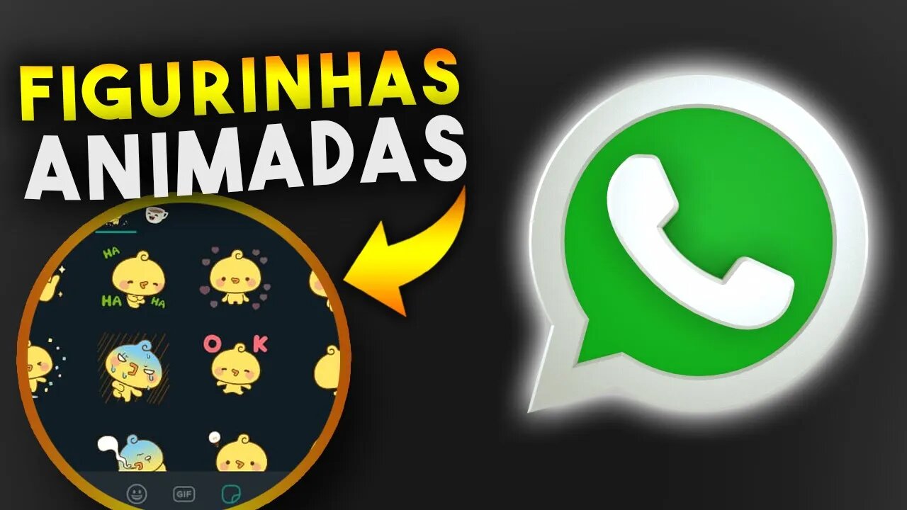 Como enviar FIGURINHAS ANIMADAS no WHATSAPP!