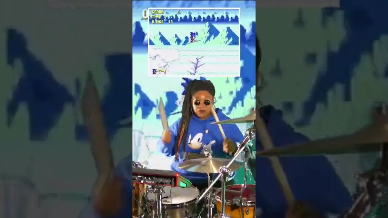 Ice Cap Zone Sonic the Hedgehog -B.Richdrumz #shorts #brichdrumz #sonicthehedgehog