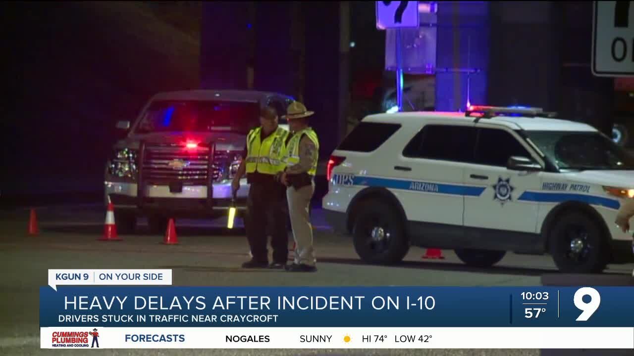 Drivers react to heavy delays after homicide on I-10