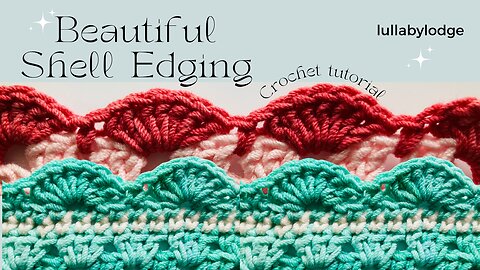 Learn How To Crochet A Simple Shell Edging, The Easy Way!