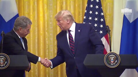 President Trump Participates in a Joint Press Conference with the President of Finland