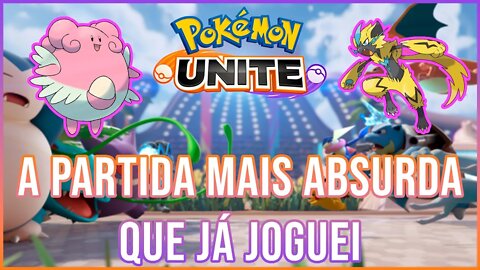 😱NÃO ACREDITO! A partida mais absurda do "Pokémon Unite"