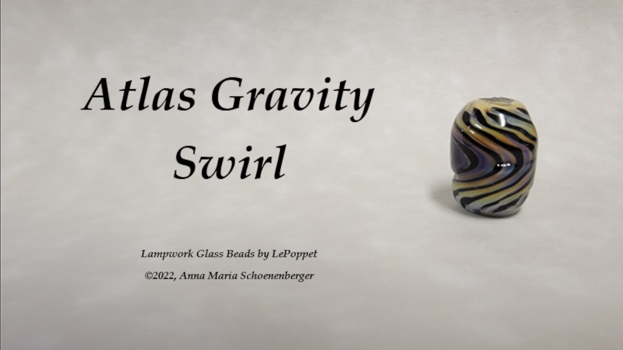 Lampwork Glass Beads: Atlas Gravity Swirl