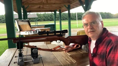 Gumball challenge with Mossberg model 144 and Lyman scope