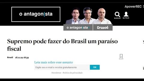 URGENTE Supremo pode fazer do Brasil um paraíso fiscal