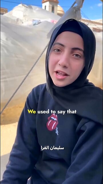 ►🚨🇵🇸🇵🇸🇵🇸 Young Teen Palestinian reflecting on the loss of her home...precious ordinary moments.
